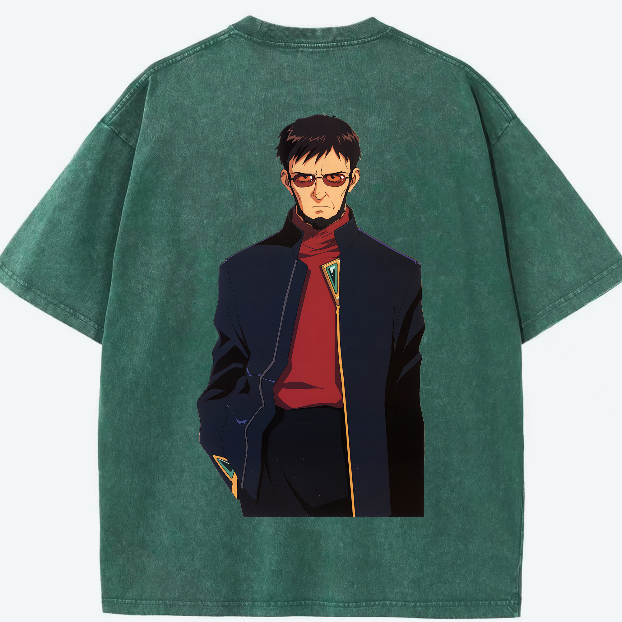 （画像用） EVA 新世紀エヴァンゲリオン 綿100% ヴィンテージ風 半袖Tシャツ（背面プリント）